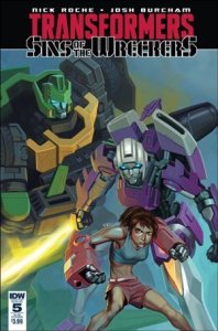 Transformers: Sins of the Wreckers 5-B E.J. Su Subscription Cover VF/NM