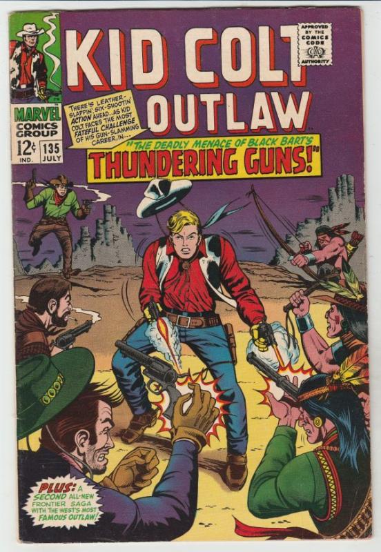 Kid Colt Outlaw #135 (Jul-67) VF/NM High-Grade Kid Colt