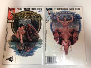 Tarzan Of The Apes (1983) #1 & 2 (VF/NM) Complete Set adapts movie Marvel