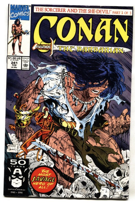 CONAN THE BARBARIAN #241 comic book 1991-MARVEL COMICS-McFarlane