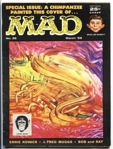MAD MAGAZINE #38-JACK DAVIS-ALFRED E. NEUMAN-1958 FN+
