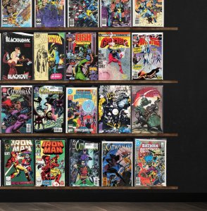 Huge Lot 140+ Comics with Blue Devil, Catwoman, The Fly, Iron Man & More!