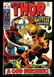 Thor #166 VG/FN 5.0 2nd Appearance HIM (Adam Warlock)! A God Berserk!