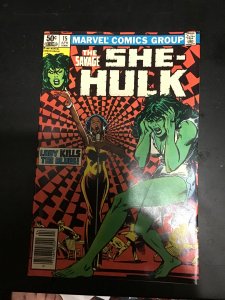 The Savage She-Hulk #15 (1981) Lady kills the blues! High-grade! VF/NM Disney+