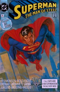 Superman #1 (Man of Steel) NM+