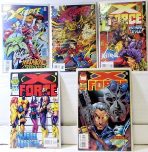 X-Force Lot 5 #40, 43, 53, 54, 63 1996 Marvel 9.2 Domino Boom Boom Cable Comics