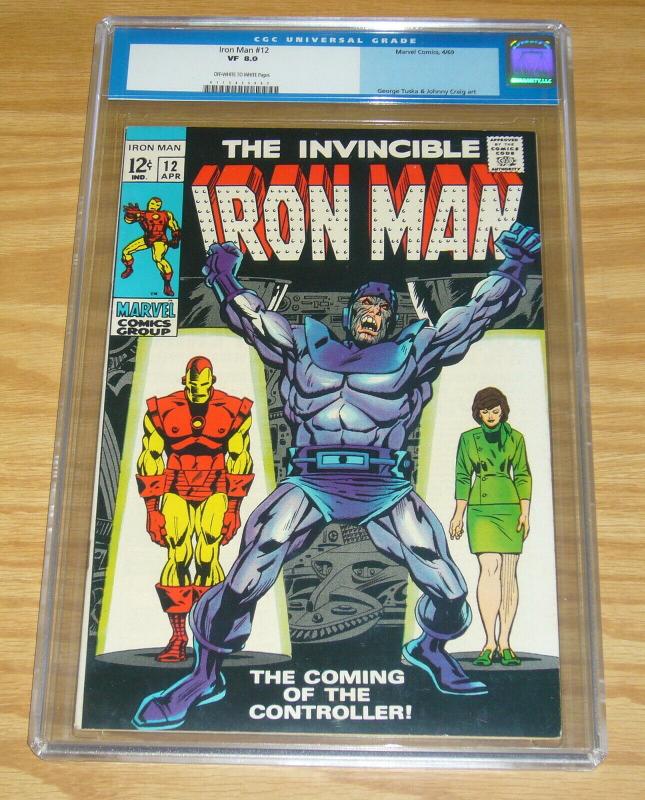 Iron Man #12 CGC 8.0 silver age - 1st appearance of the controller - april 1969