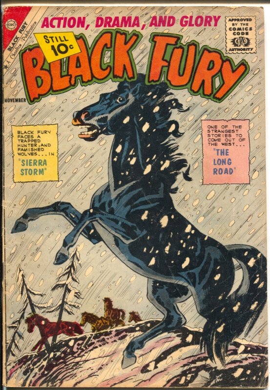 Black Fury  #33 1961-Charlton-Sierra Storm-10¢ cover price-Masked Rider-VG