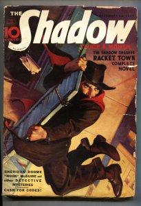 SHADOW 1937 Dec 15 - STREET AND SMITH-RARE PULP MAGAZINE G+