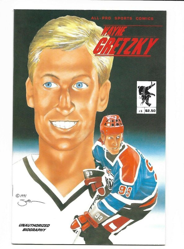 All-Pro Sports Comics #5 Wayne Gretzky 1991 NM 9.4+ Will Sutton art. 