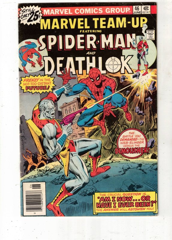 Marvel Team-Up #46 1976 Spider-Man vs. Deathlok The Demolisher FN+  PRICE DROP!
