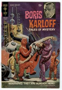 Boris Karloff Tales of Mystery 36 Gold Key Comic Aug 1971 Karloff Photo on Cover