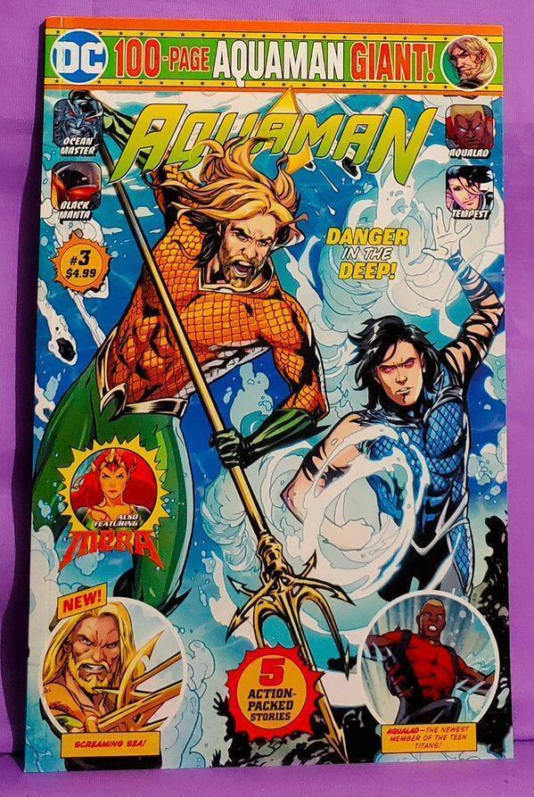 AQUAMAN GIANT #3 Direct Market Exclusive Mera Aqualad Teen Titans (DC 2020)  761941365954