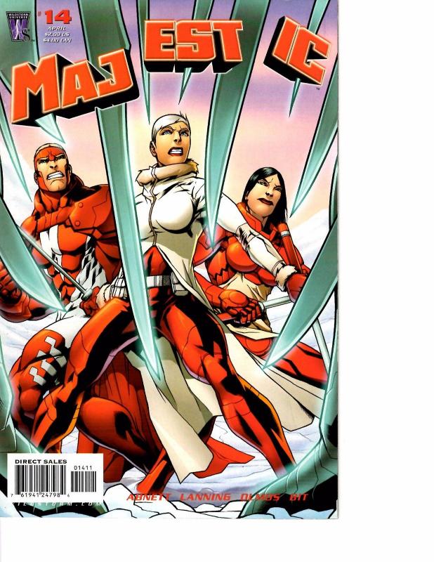 Lot Of 7 Majestic Wildstorm Comic Books #11 12 13 14 15 16 17 Iron Man  BH54 