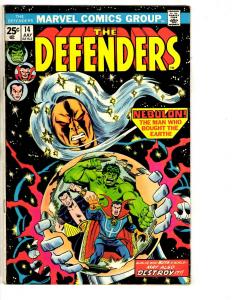 Defenders # 14 FN Marvel Comic Book Hulk Sub-Mariner Dr Strange Valkyrie J290