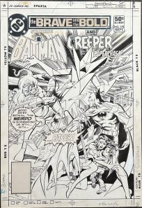 The Brave and the Bold 178 Original Art Cover by Rich Buckler Batman