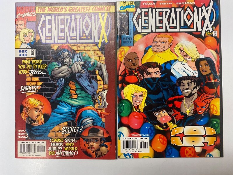 3 Generation X MARVEL COMICS #33 37 40 69 KM4