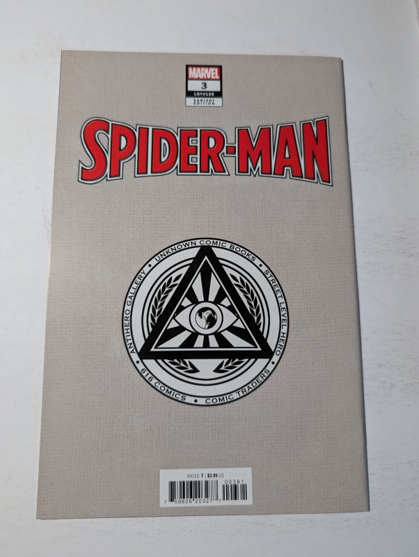 SPIDER-MAN #3 GABRIELLE DELL'OTTO EXCLUSIVE VIRGIN VARIANT AMAZING