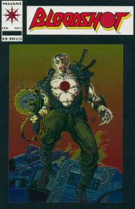 Bloodshot #1 VF ; Valiant | Barry Windsor-Smith Chrome Cover