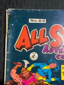 Vintage ALL STAR ADVENTURE COMIC #63 GD 2.0 Adam Strange