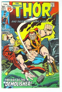 Thor (1966 series)  #192, Fine (Actual scan)