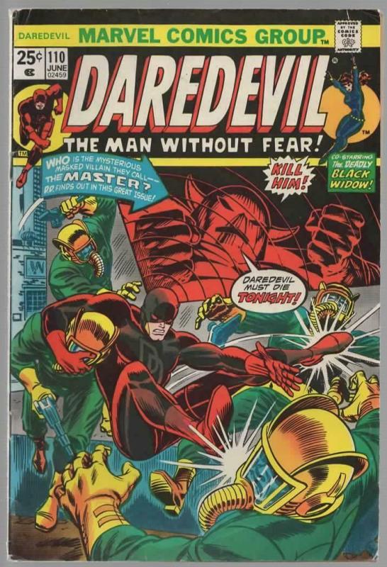 DAREDEVIL 110 VG June 1974