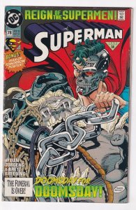 Superman #78 June 1993 DC Doomsday Dan Jurgens Brett Breeding