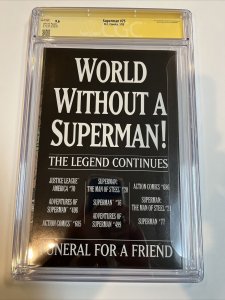 Superman (1993) #75 (CGC SS 9.6) Signed By Dan Jurgens 