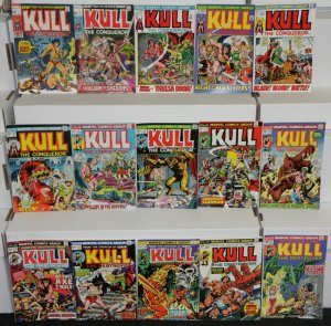 Vintage Marvel Bronze KULL 15pc Mid Grade Comic Lot FN/VF Conqueror Destroyer