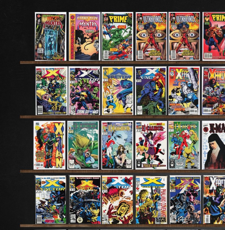 Huge Lot 140+ Comics with Excalibur, X-Factor, Warlord, Prime, X-Man & More!