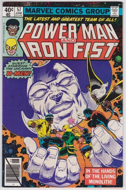 POWER MAN & IRON FIST #57, VF+, Luke Cage, 1974 1979, Kung-Fu, Marvel, X-men