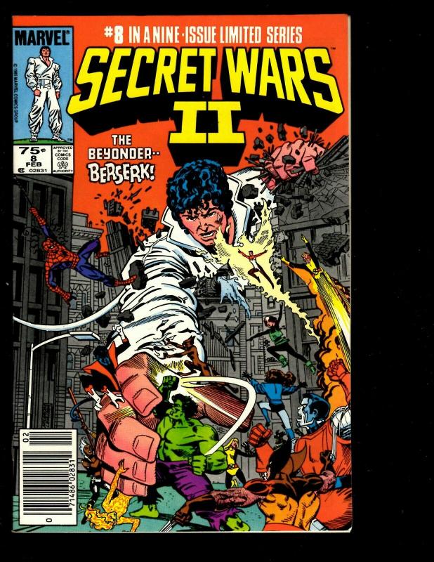 Lot of 9 Secret Wars II Marvel Comic Books 1 2 3 4 5 6 7 8 9 Beyonder DS3