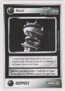 1995 Star Trek Trading Game Card Outpost