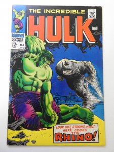 The Incredible Hulk #104 (1968) VG Condition ink on interior fc