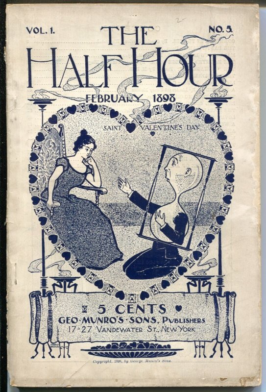 Half Hour 2/1898-5th issue-rare pulp-The Haunted College Room-VG+
