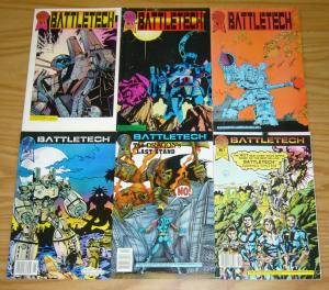 Battletech #1-6 VF/NM complete series - blackthorne comics set lot 2 3 4 5