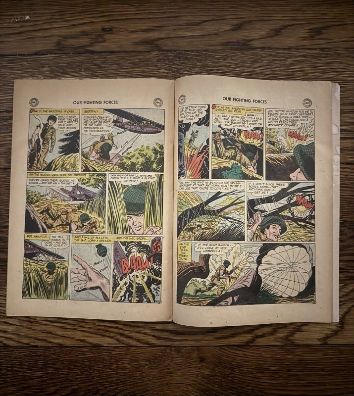 Our Fighting Forces #8 (DC Comics 1955) [GD/VG] “No War For A Gunner”