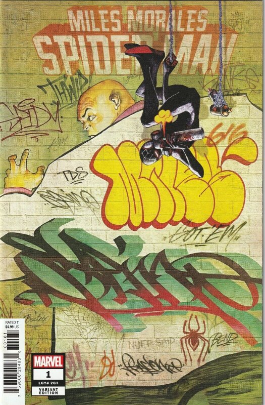 Miles Morales Spider-Man # 1 Graffiti Variant NM Marvel 2022 [BK-4]