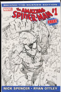 The Amazing Spider-Man #1 Behind The Scenes Cover (2018) [Key Issue]