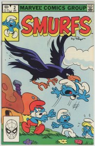 Smurfs #2 (1982 Marvel) - 8.0 VF *The Smurfs and the Evil Bird*