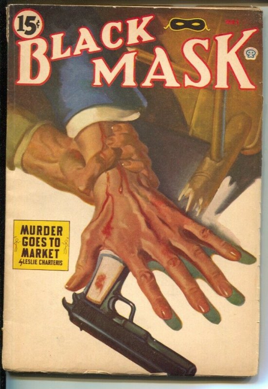 Black Mask 5/1944-Popular-Leslie Charters-The Saint-pulp mystery-hardboiled-VG-