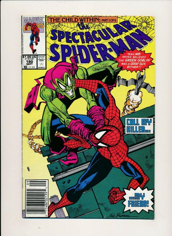 Marvel LOT of 6-SPECTACULAR SPIDER-MAN #156,167,172,180,186,& 228 F/VF (PJ121)