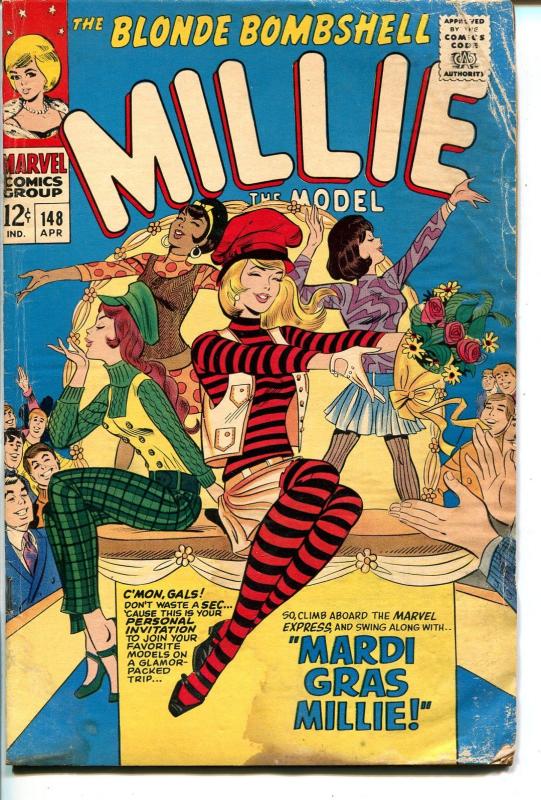 Millie The Model #147 1967-Marvel-Mardi Gras Millie-fashion-paper dolls-VG+