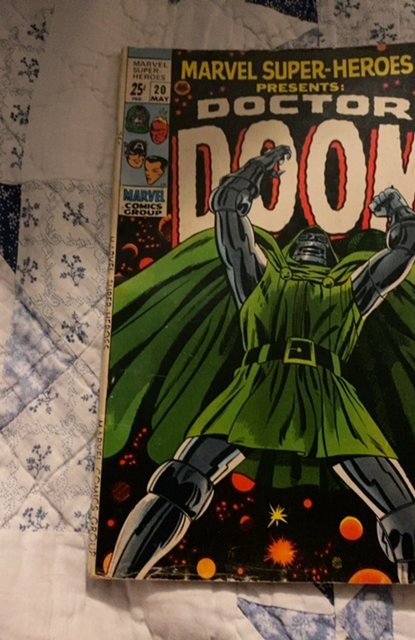 Marvel Super-Heroes #20 (1969)Presents Doctor Doom key Book