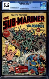 SUB-MARINER COMICS #1 CGC 5.5 ALEX SCHOMBURG COVER TIMELY COMICS