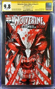  ERROR WOLVERINE BLACK WHITE & BLOOD 1 CGC SS 9.8 KIRKHAM  SIGNED  x-men