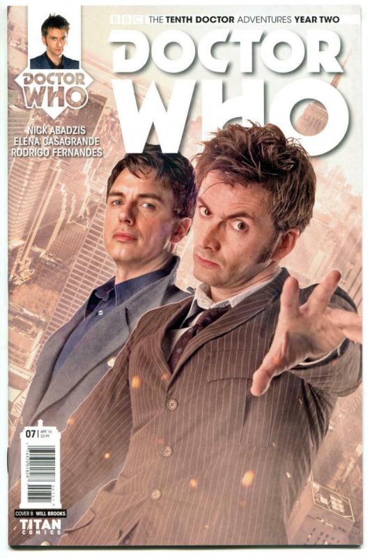 DOCTOR WHO #7 B, NM, 10th, Tardis, 2015, Titan, 1st, more DW in store, Sci-fi