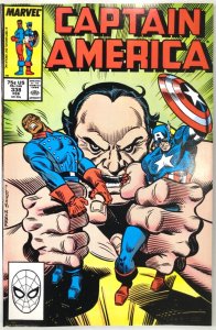 CAPTAIN AMERICA Comic # 338 — John Walker as Cap D-Man — 1988 Marvel Very Fine 