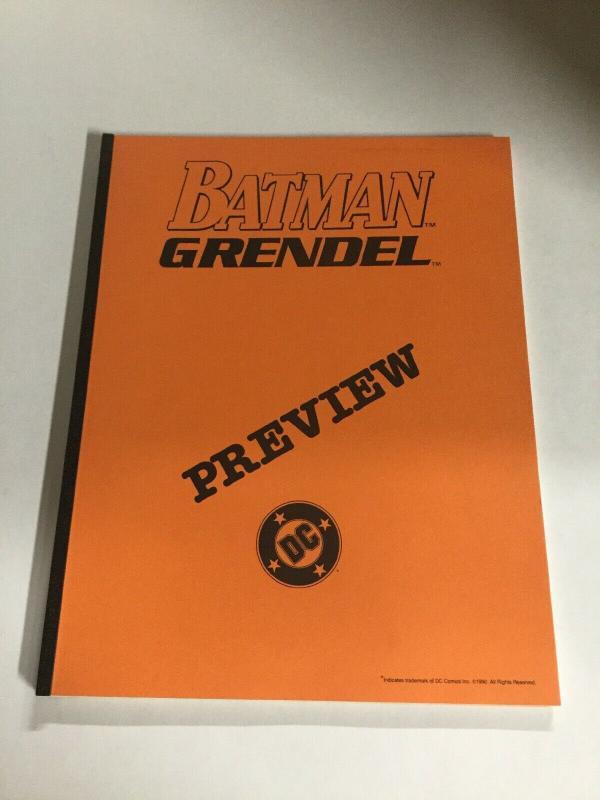 Batman Grendel 1 Preview 1990 Nm Near Mint DC Comics B6