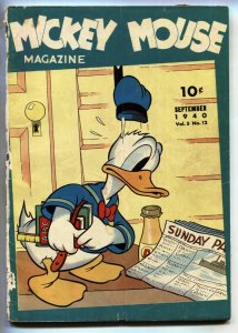 Mickey Mouse Magazine Vol. 5 #12 1940-SCARCE-Last issue of title-comic book